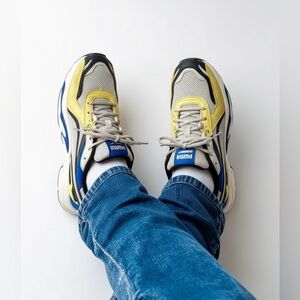 Puma Men's Sneakers in Yellow and Blue
